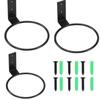 Modern Iron Wall Mounted Plant Holder Stand Elegant Flower Pots Rings Planter Hanger for Indoor Outdoor Balcony Use