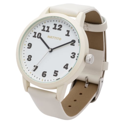 

Fieldwork Women s Analog Watch with Leather Strap, Simple and Easy to Read, Alamo White, ST293-1
