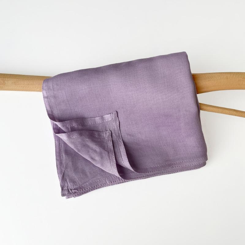 Summer cotton and linen scarf solid color simple sunscreen shawl women's high-end silk scarf yarn headscarf