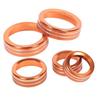5Pcs Orange Center Console Knob Trim Ring Cover Fit For Ford Maverick -