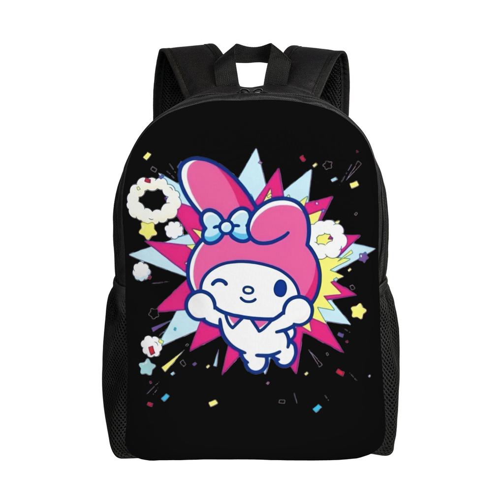M-Melodies Backpack for Men Women School College Student Bookbag Fits 15 Inch Laptop Cute Rabbit Bags