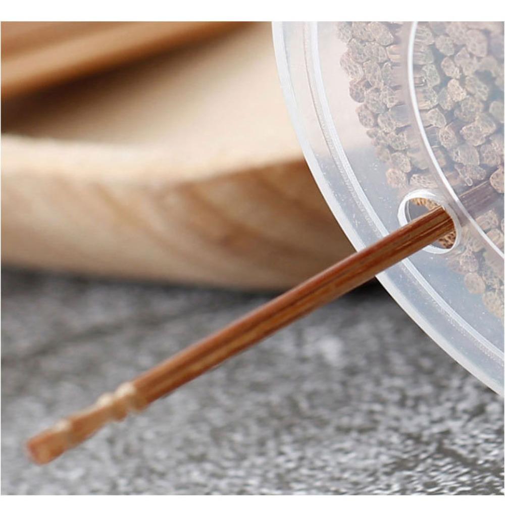 800Pcs Eco-friendly Carbonized Bamboo Toothpick Single Head Tooth Picks Teeth Cleaning Tool  Hotel