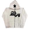 Unisex Harajuku Y2K Dámské mikiny s kapucí Potisk písmen Punk Volná mikina Hip Hop Dlouhý rukáv Kapsa Pánské Streetwear Topy