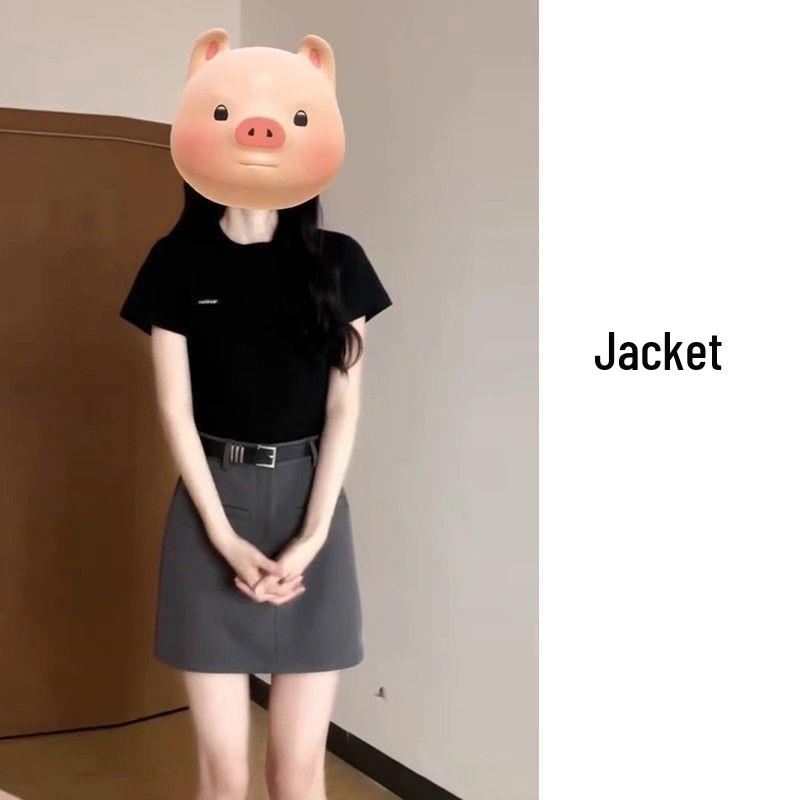 

2026 Summer Sweet Petite Women s Short-Sleeved T-Shirt and Skirt Two-Piece Set XL