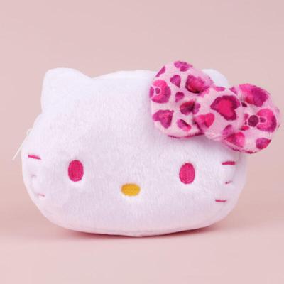 Hello Kitty Leopard Face Pouch Pink