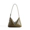 Vintage first layer vegetable tanned cowhide casual shoulder underarm bag, commuting large capacity classic leather messenger hobo bag