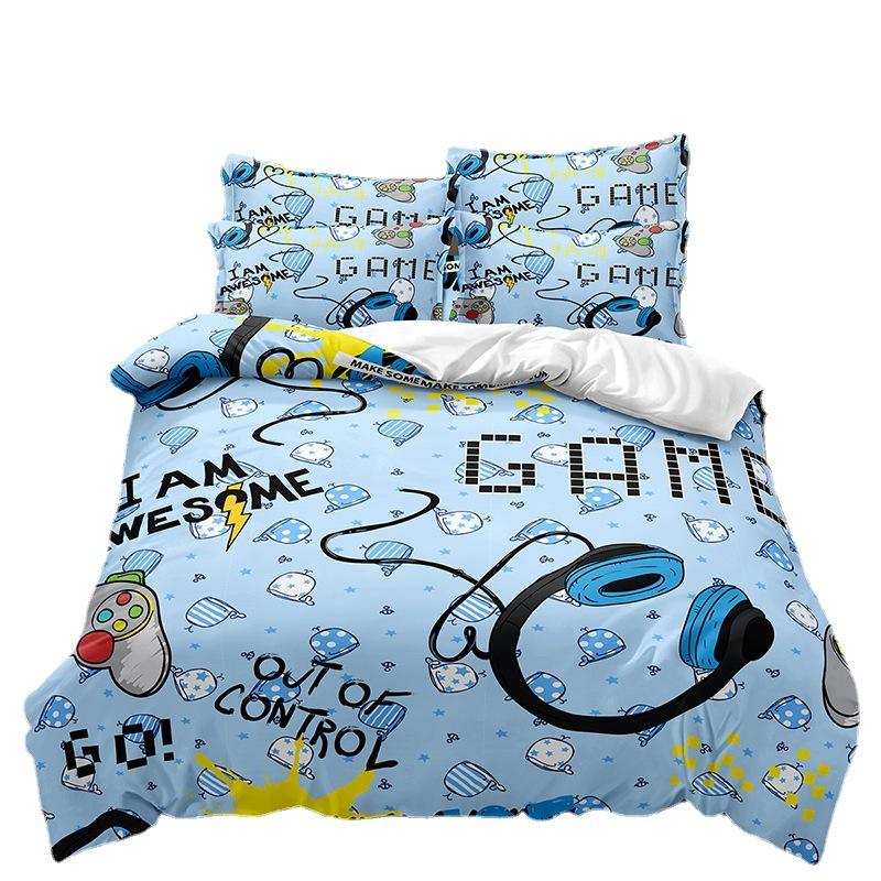 Imprimare tehnologică de modă, imprimare digitală 3D, lenjerie de pat, huse de plapapă, fețe de pernă, seturi din trei piese