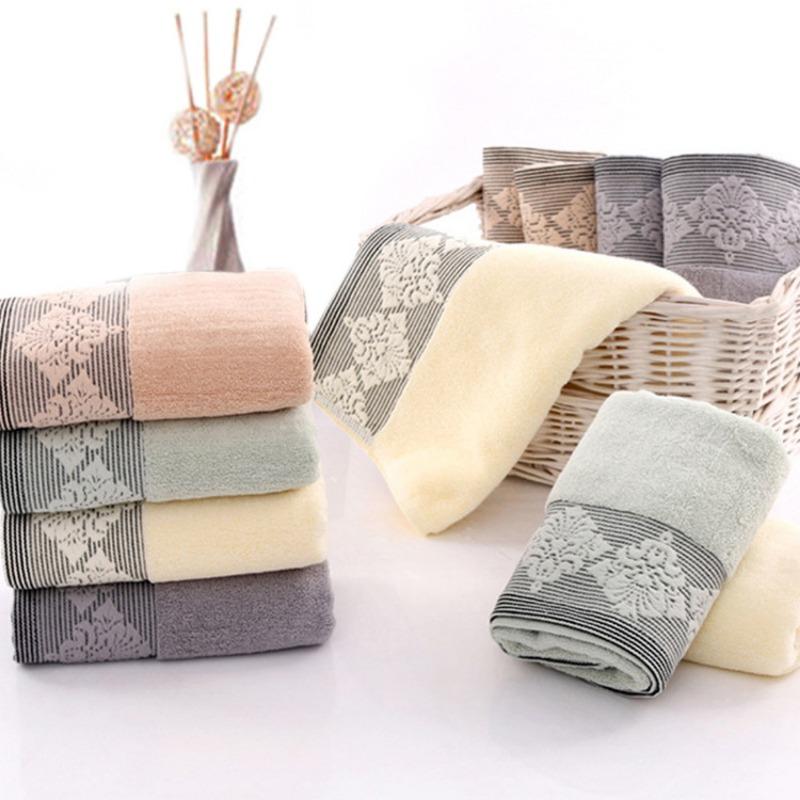 Bavlněné plážové ručníky, Měkké a savé dárkové ručníky pro mytí obličeje dospělých doma