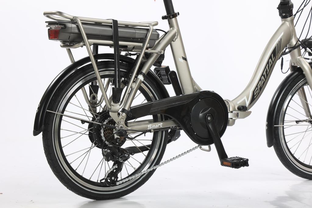 Foldable Electric Bike Spatial SPA2002 250W Motor 36V10.4Ah Battery 25km/h Max Speed 50km Max Range Shimano 7 Speed