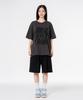 MOZMOZ Chaos Oversized Short Sleeve T-Shirt Charcoal