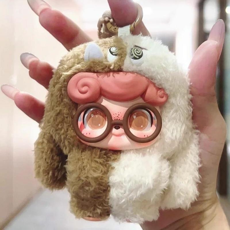 Qkid Odd And Odd Trendy Emotion Hair Monster Blind Box Cute Plush Doll Pendant Accessories Backpack Toy Keychain Girl Gift