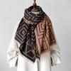 Autumn Winter Fashion Scarves Double-sided Wrap Women Men Letter Classic Korean Imitation Cashmere Shawl Bufanda Blanket Echarpe