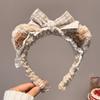 K-Style Kawaii Süßes Mädchen Kopf-Schnalle Herbst und Winter Gefülltes Cartoon-Stirnband Süßes Mädchen Haarspange Gesichtswasch-Stirnband