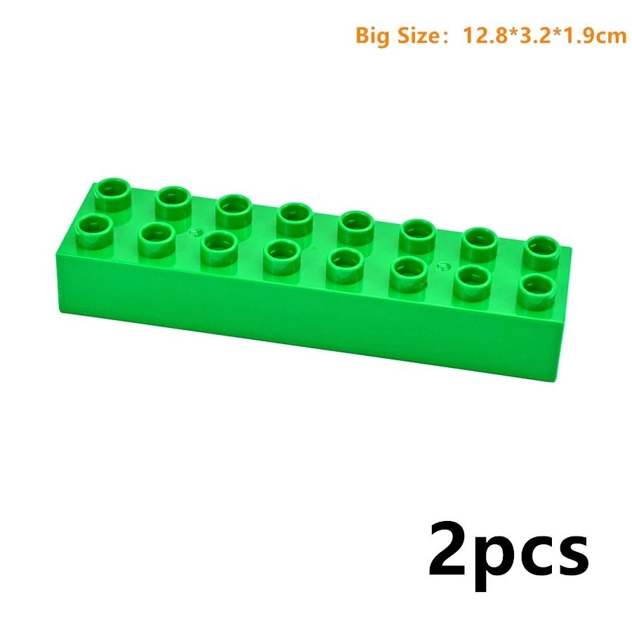 MOC Big Size Bulk Bricks Thick Building Blocks Educational Kid Creative Toys Slope Thin Large Particles Compatible With Duploes