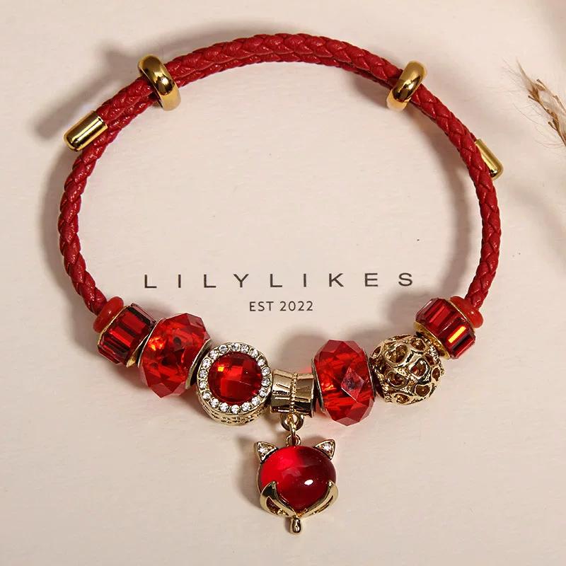 Elegant Women's Bracelet – Luxury Retro Beaded Design with Panjia Style for a High-End, Exquisite Feel.