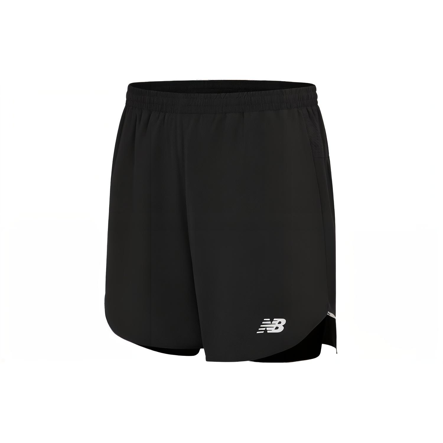 New Balance Q Speed 6 Inch 2-in-1 Short Asia Sizing Black Men s MS33282-BK L