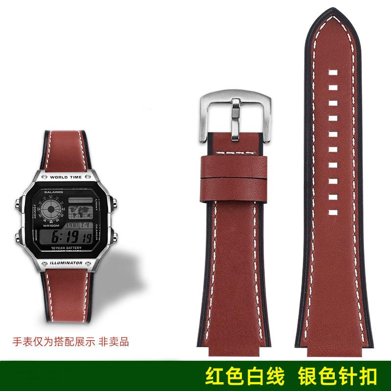 

НОВЫЙ Ремешок для часов в ретро-стиле из натуральной кожи для серии G-SHOCK Casio F-108/AE1200 A158/a159 A168 F-91W – Мужской 18 мм Классический ремешок 18mm width