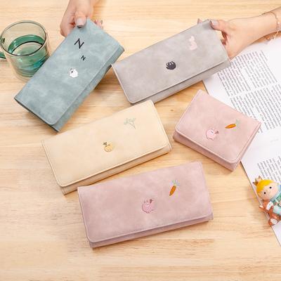 Wallet Women's Long Simple Student Zero Wallet Folding Wallet
