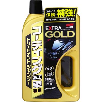 SOFT99 Car Shampoo Coated Car Extra Gold Shampoo 750ml For Cleaning Car Body Rich Soft Sponge 04287 &