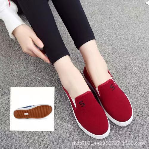 

Весенне-осенние женские тканевые туфли, джинсовые парусиновые туфли на плоской подошве, повседневные, нескользящие, рабочие, низкие кеды, подошва из говяжьей кожи, тканевые туфли 35