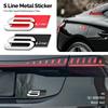 1Pcs Metal S Line Logo Car Bod1Pcs Car Styling S Line Logo Car Body Trunk Decoration Fender Metal Sticker For  Audi A3 A4 A6 A8L