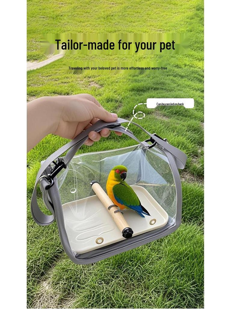 Portable Pet Carrier: Ideal for Small Birds, Pigeons, Lizards, Hamsters, and Cockatiels