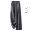 Women's Grey Wide-Leg High-Waisted Slimming Suit Pants for Spring/Autumn 2025