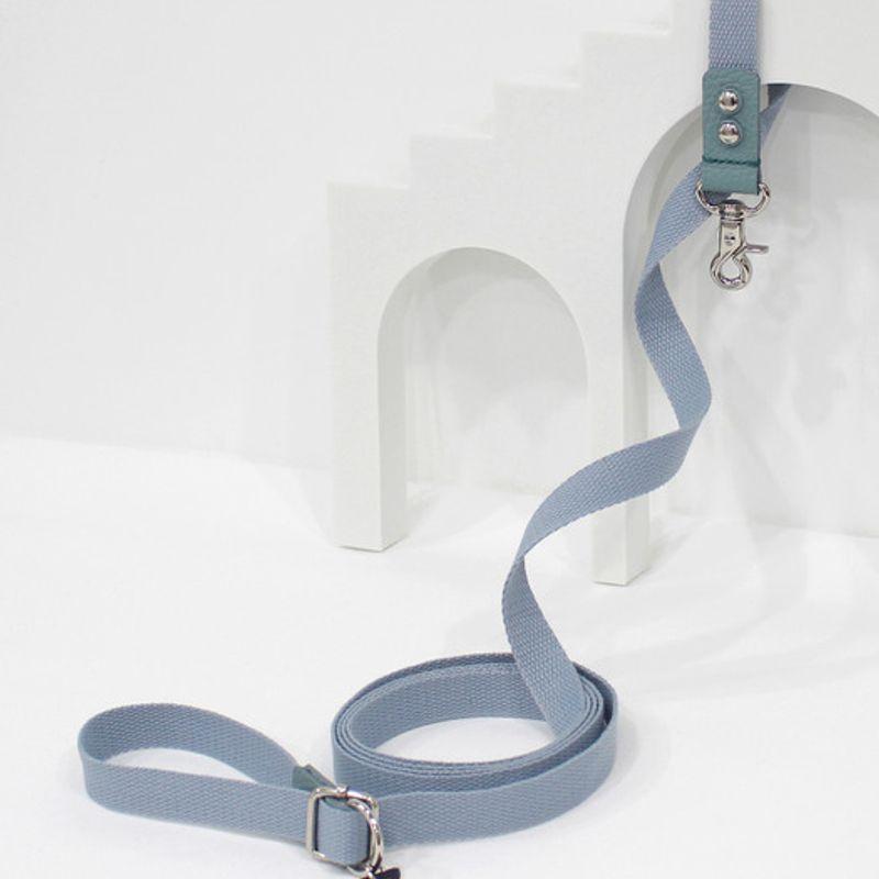MAISON DE MIU Petsnal Color Leash Light Blue
