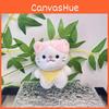 Plush Charming Animal Keychain Lovely Cartoon Cat Figurine Cozy Bag Pendant Children For