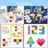 Number Sense Childrens Logic Cube Space Thinking Training Building Blocks