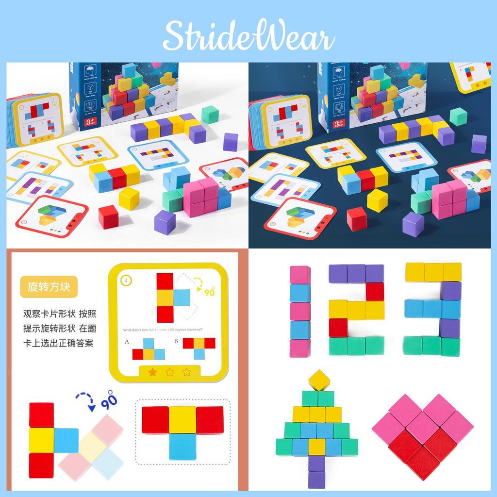 Number Sense Childrens Logic Cube Space Thinking Training Building Blocks