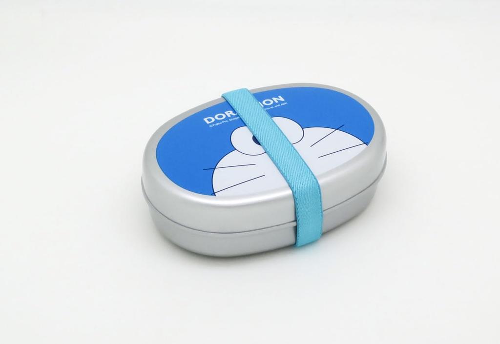OSK Aluminum Lunch Lunch with Made in Children's Box, Medium, 350ml, Doraemon, Belt, Divider, Japan, AL-5