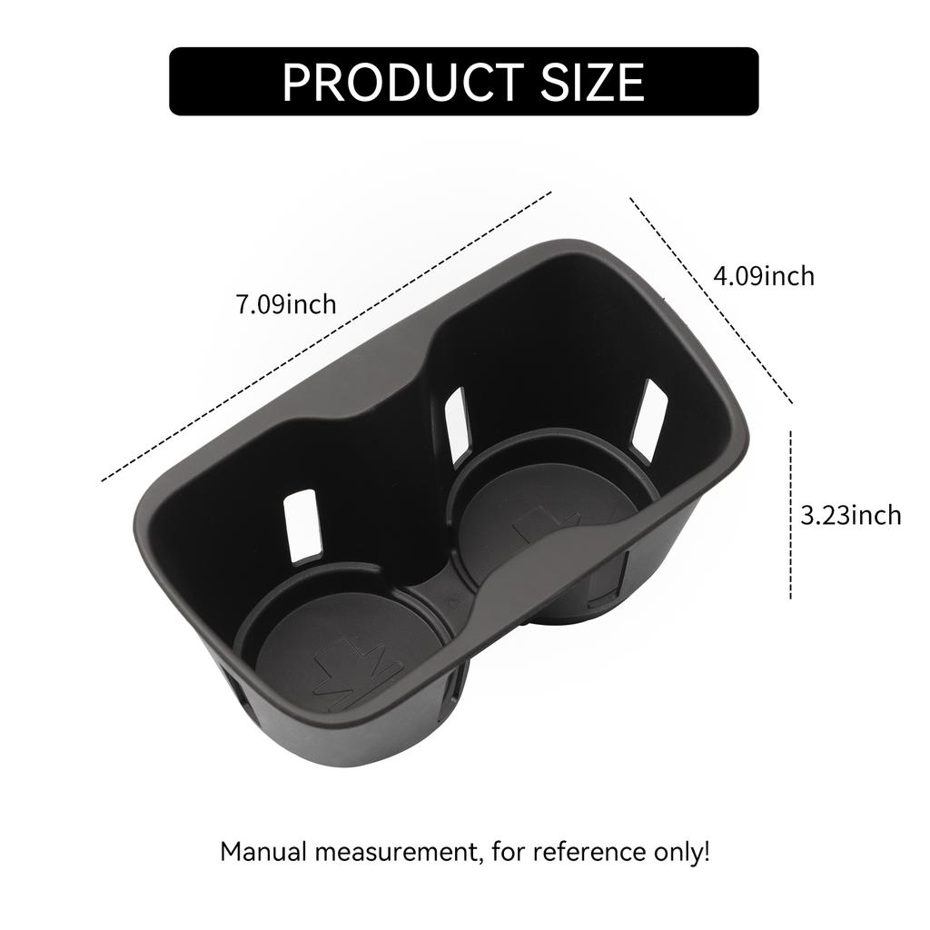 for BYD Sealion 7 EV 2024 2025 Cup Holder Storage Tray Shock-Absorbing Central Armrest Cup Box TPE Tidying