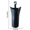 Multifunctional Car Umbrella Storage Bucket Black Plastic Holder with Hook Trash Box Universal Auto Storage Tools