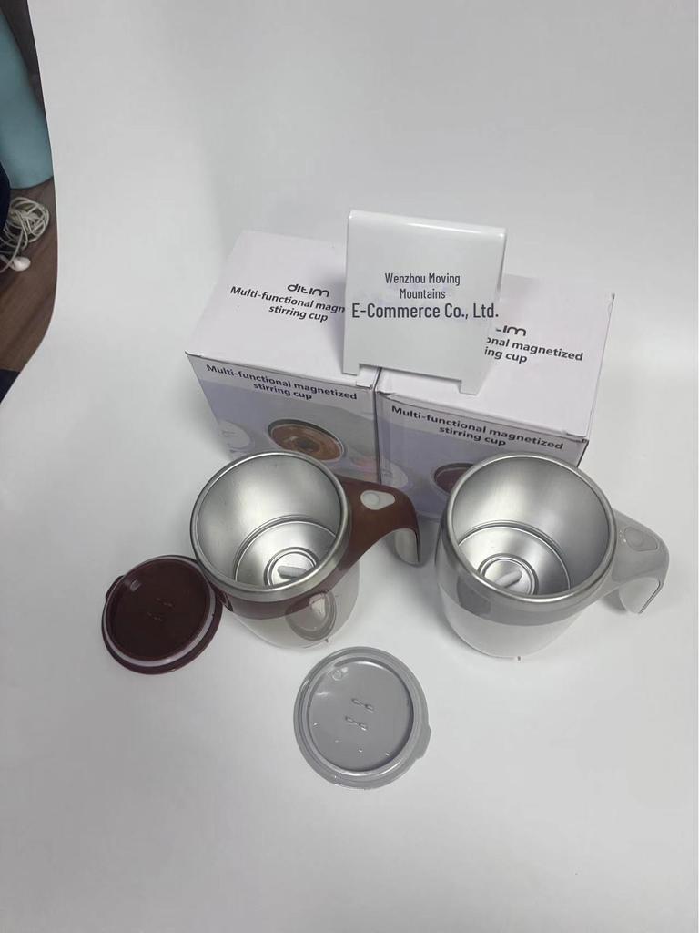 Automatic Wireless Portable Stainless Steel Magnetic Mixing Cup