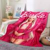 1pc Barbie Fashion Blanket Polyester Fiber, All Season Comfort for Sofa, Bed, Office, Car, Camping Ideal Home Decor & Gift, Office Comfort