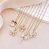 Necklace Hot-selling Bow Necklace Accessories Temperament Simple Ins Wind Copper Inlaid Zircon Fashion Versatile Accessories
