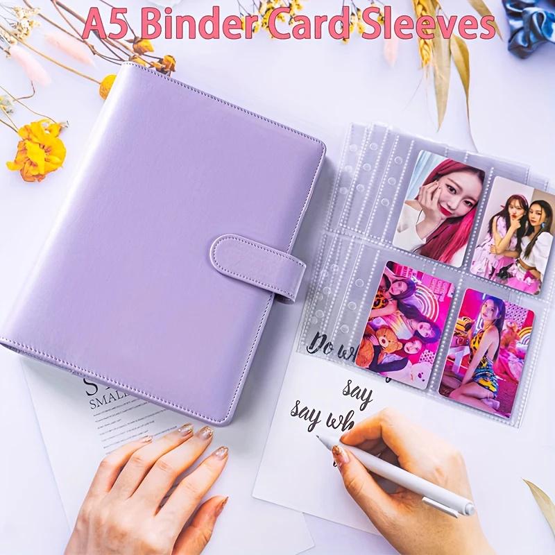 Raccoglitore per Fotocard Kpop A5 Durabilità Album in Ecopelle Può Contenere 200 Foto Usato per Collezionare