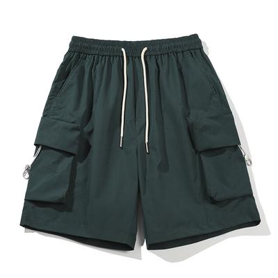 Solid Color Men's Summer Thin Workwear Shorts Men's Five Quarter Pants Loose Casual Pants