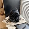 Fashion portable small bag women's 2025 new diamond-encrusted diamond chain bag casual backpack women
