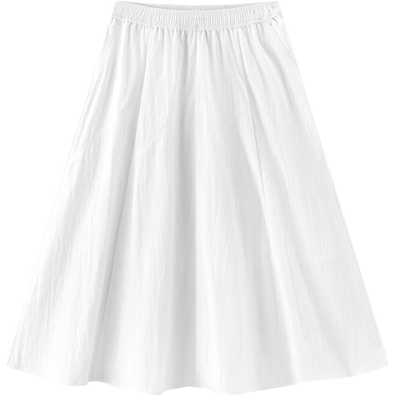 Semir Women's Summer Elastic Waist A-Line Skirt