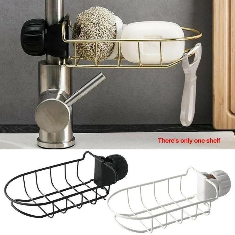 Kitchen Sink Faucet Portable Sponge Soap Cloth Drain Rack Storage Storage Rack Dish Rack Convenient Accessories Tools Supplies