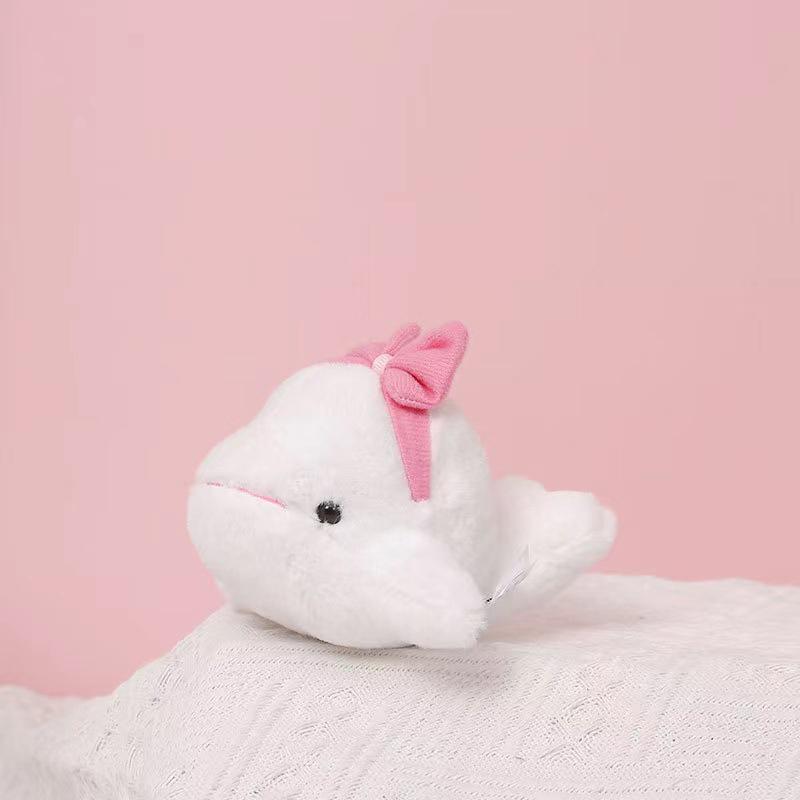 1Pcs Marine Animal Series Plush Toy Pendant Cute Little Dolphin Whale Sea Lion Dolphin Doll Keychain Pendant Bag Pendant
