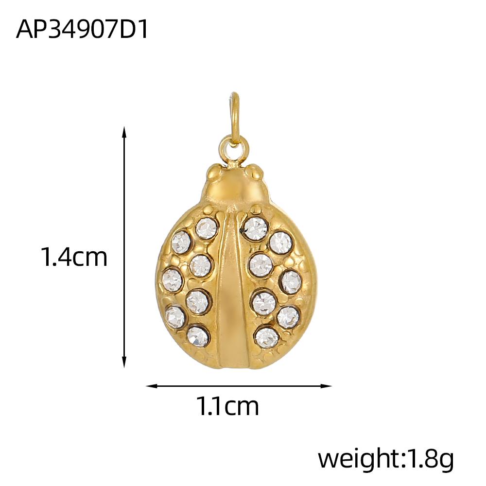 CARLIDANA Classic Stainless Steel Zircon White Shell Butterfly Charms Dragonfly Pendant for Children's Womens Jewelry Making