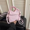 Vintage Polka Dot Drawstring Mini Bucket Bag