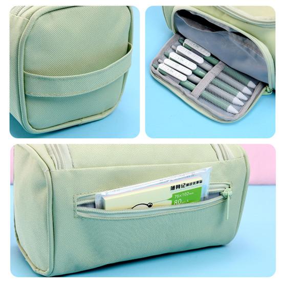 Roztomý pouzdro na tužky s velkou kapacitou, organizér na psací potřeby, multifunkční taška na zip pro školní potřeby, domov, kancelář, ubytovnu