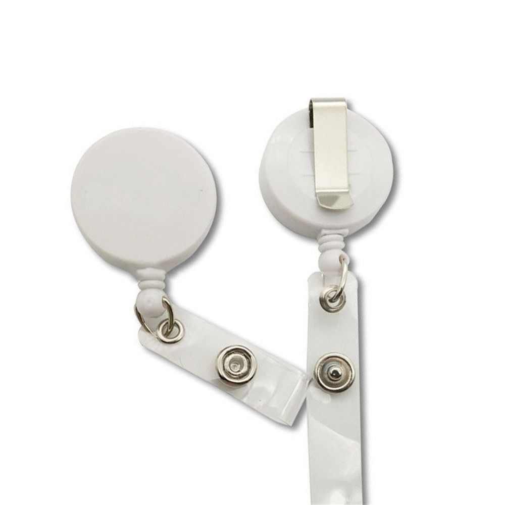 Nylon Rope Retractable Badge Reels Belt Clip ID Cards Holder Easy-to-pull Buckle Nurse Doctor