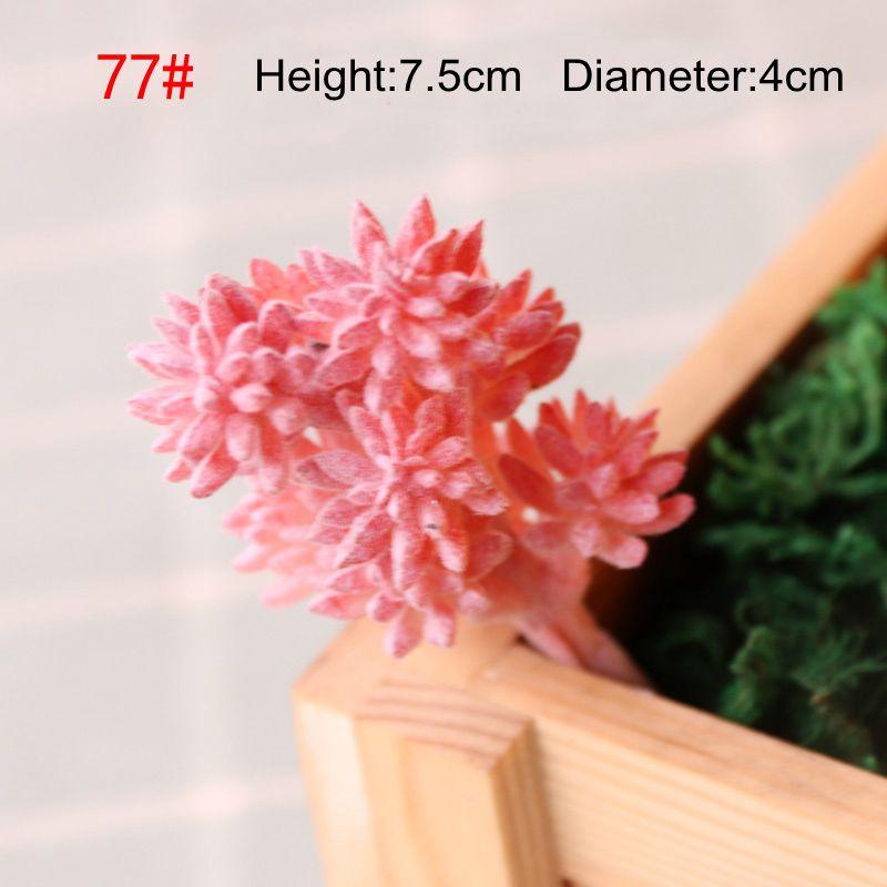 Konstgjorda Suckulenter Växter Vit Rosa Grön Plast Falska Växter Landskap Bonsai plantas artificiales Hem Trädgård Dekoration