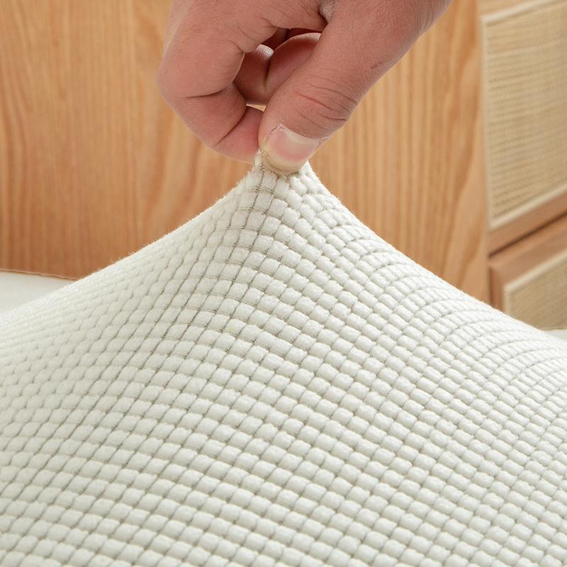 Corn Kernel Fabric Chair Cover Stretch Long Back Chair Covers Jacquard Dining Room Seat Covers With Back For Wedding El Chair