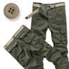 Men's Loose Fit Cotton Tactical Pants with Multi-Pockets